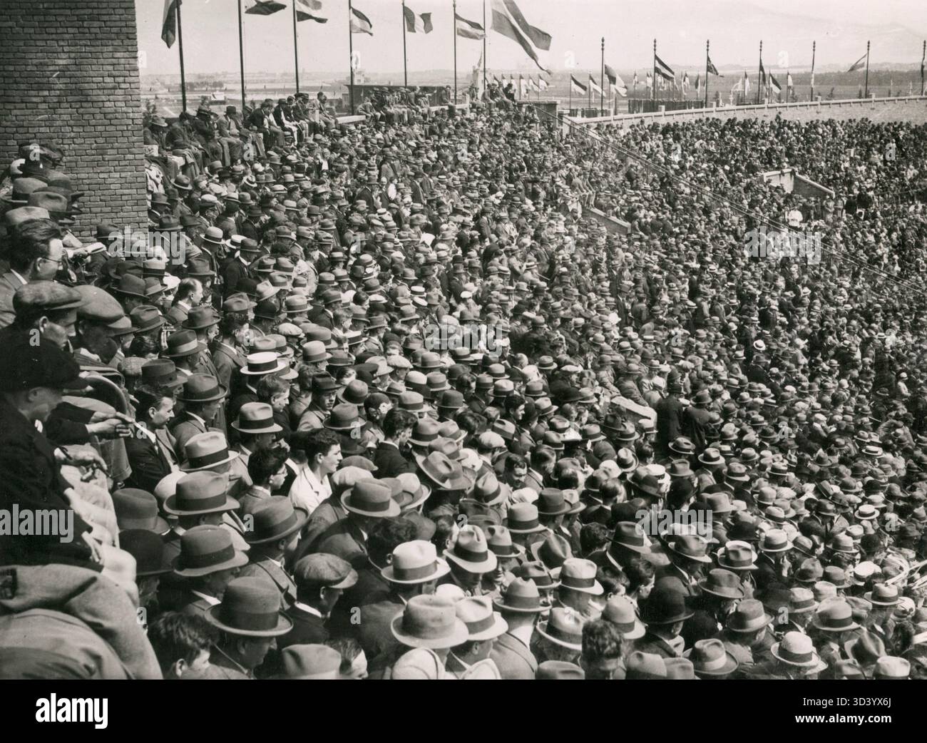 This photo from the 1928 Amsterdam Olympics shows packed grandstands ...