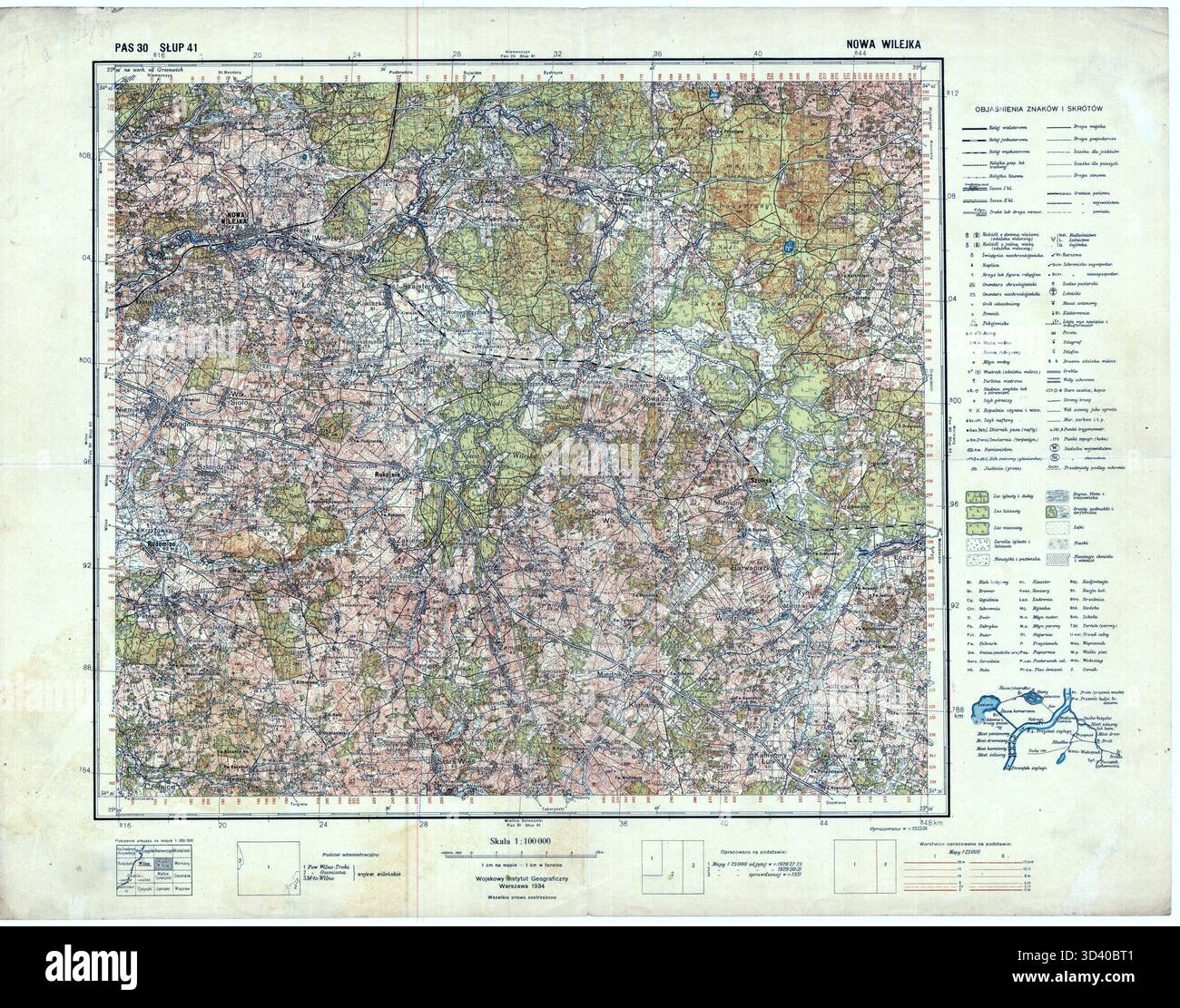 This 1934 map from the Polish Institute of Military Geography shows the
