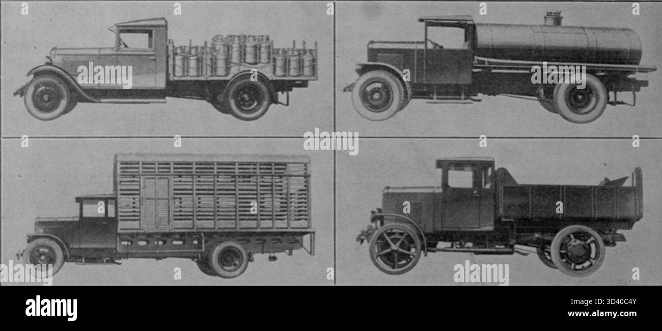 Renault trucks SX, 2 TS, TI, photographed on 1 December 1931