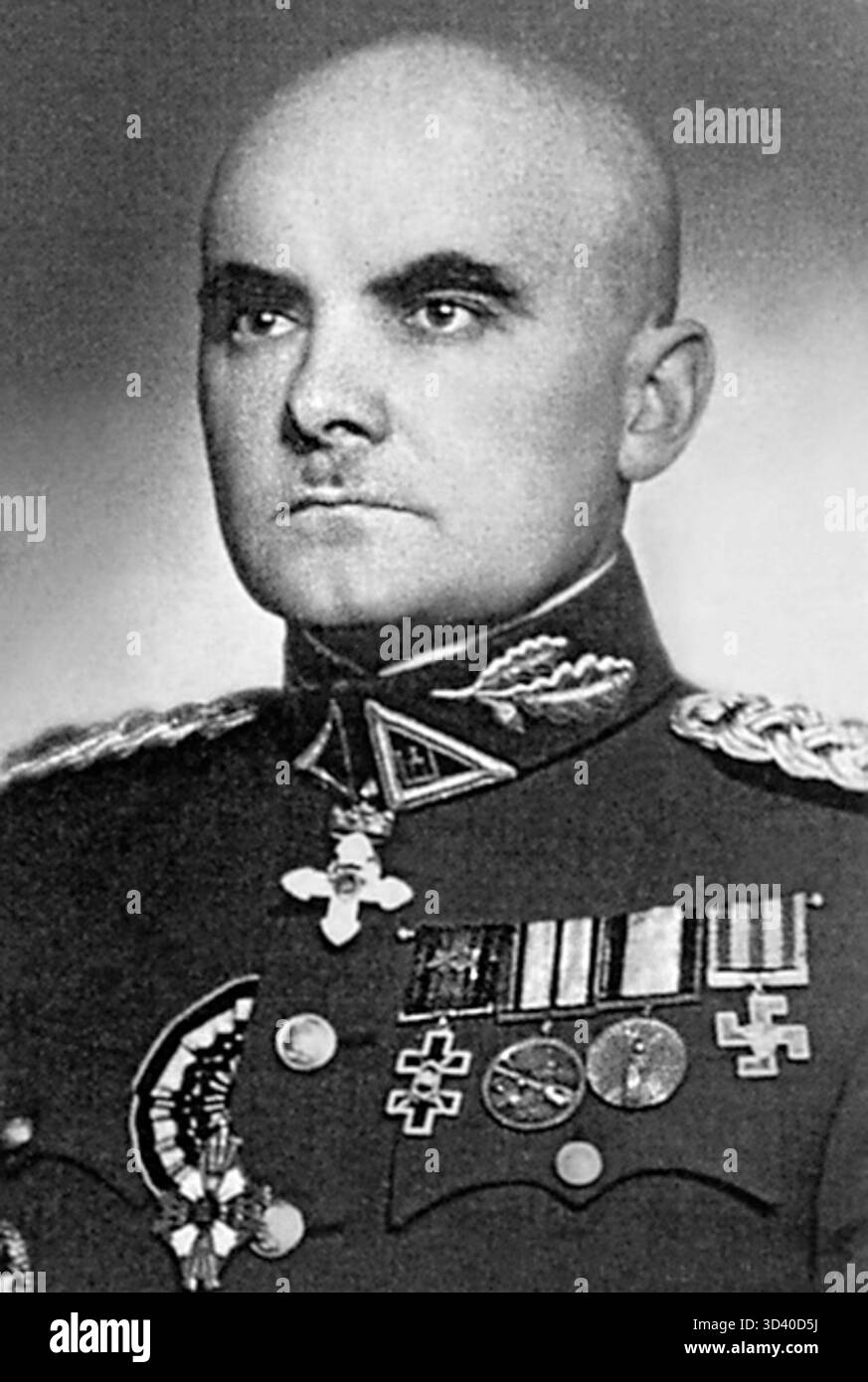High Ranking Uniform Mikas Rklaitis, a high-ranking officer in the Lithuanian Army, is shown ...