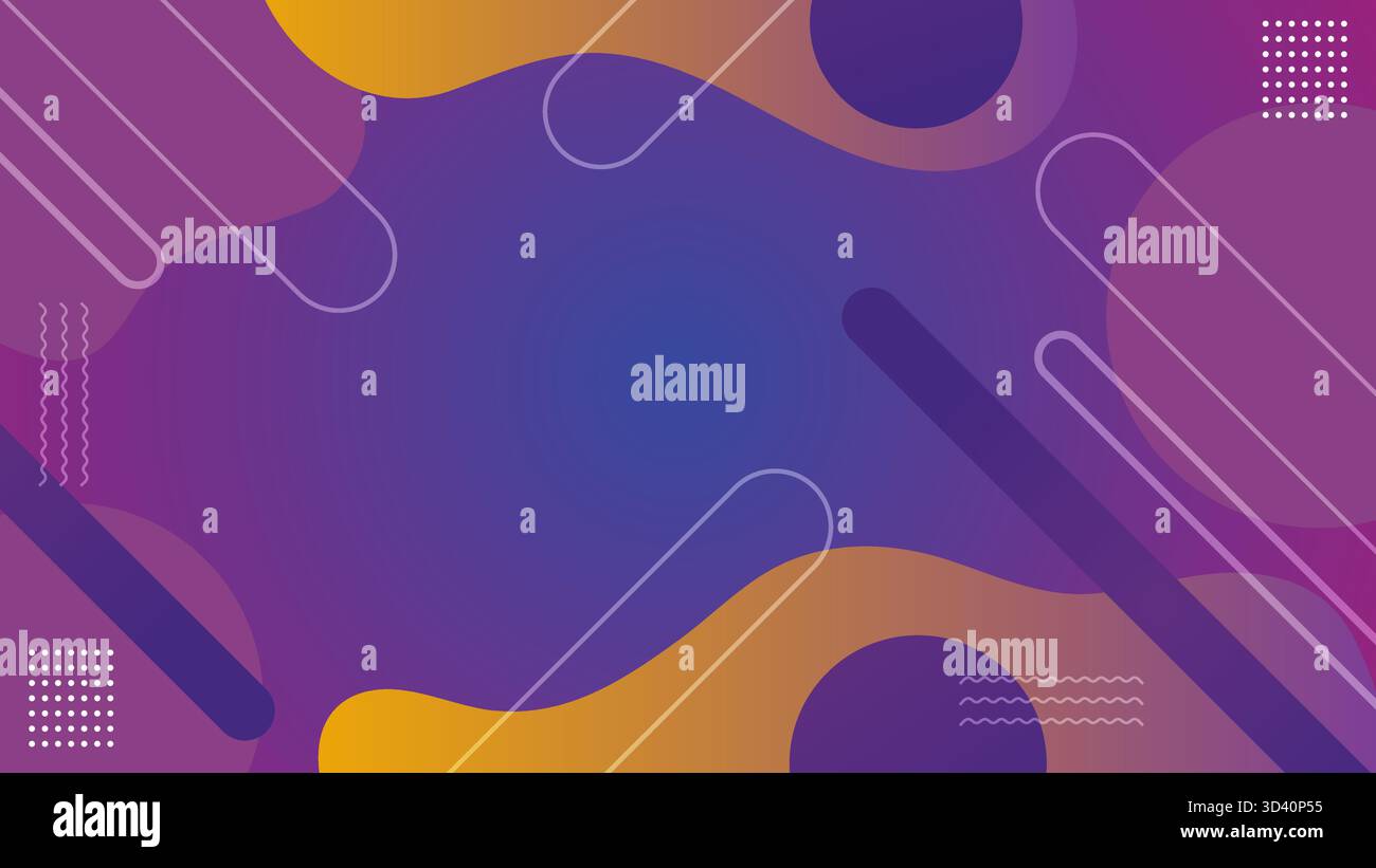 Abstract purple and orange gradient background featuring modern fluid ...