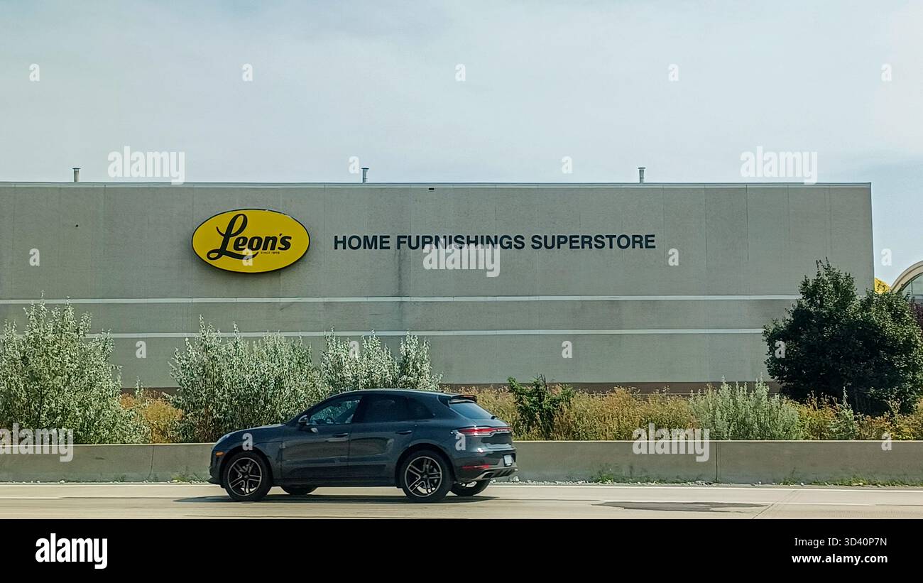 Toronto, ON, Canada - September 18, 2025: The exterior of a Leon's ...