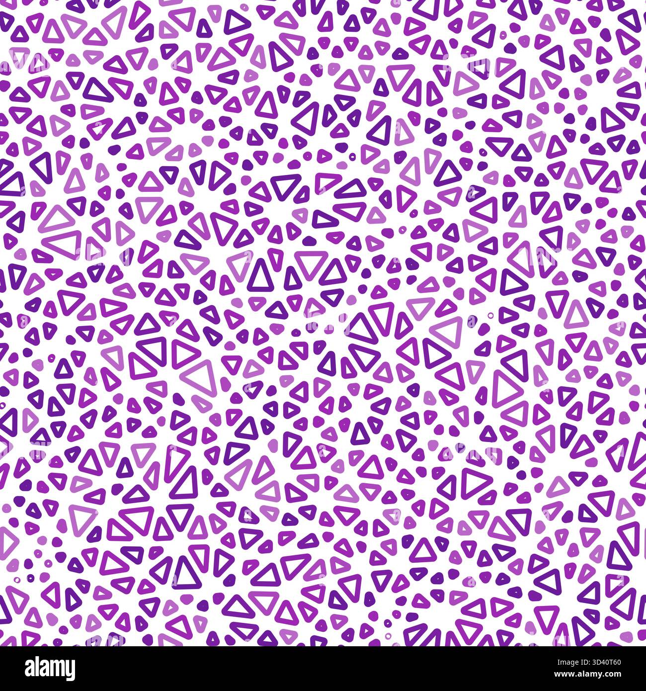Abstract background with mosaic triangle shapes. Tiny triangles. Monotone style. Rounded triangles outlined. Repeatable pattern. Vibrant harmony. Stock Vector