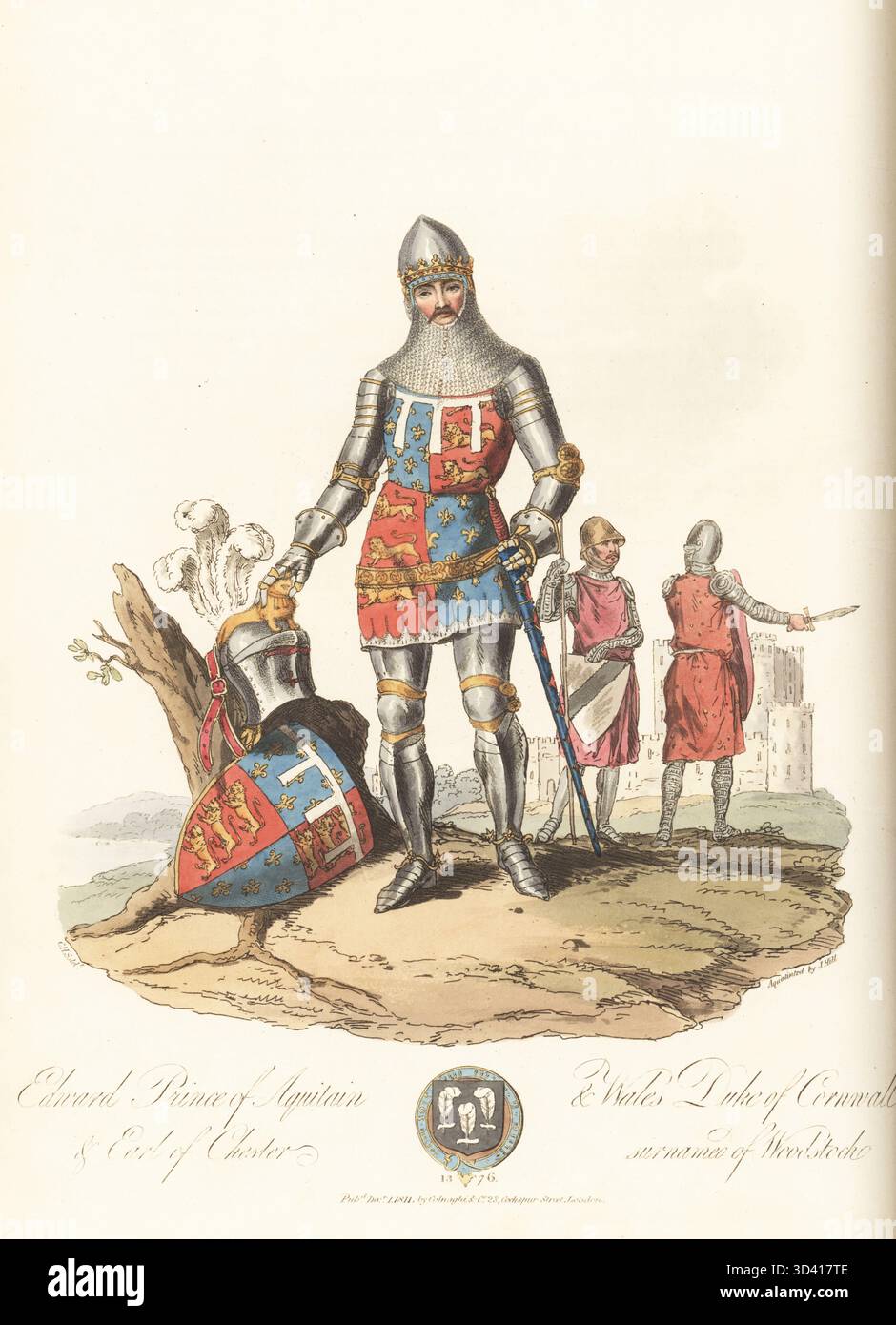 Edward of Woodstock, the Black Prince, Prince of Aquitain and Wales ...