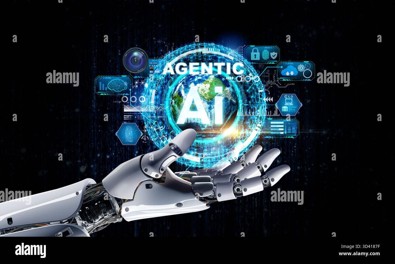 ai robot concept Stock Photo