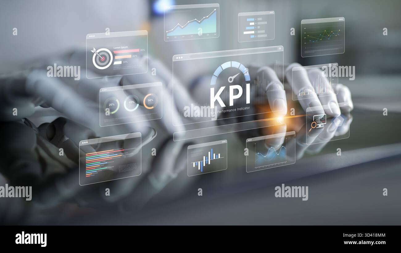 An AI assistant manages a business intelligence dashboard, tracking Key ...
