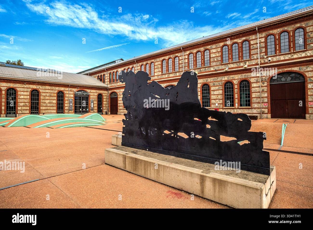 Italy Piedmont OGR ( Officine GRandi Riparazioni) - Today it hosts exhibitions and workshops Stock Photo