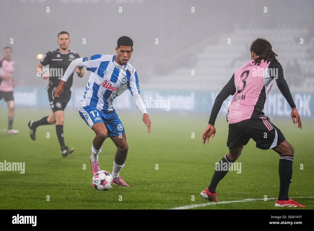 Odense, Denmark. 07th, November 2025. Noah Ganaus (17) of Odense BK ...