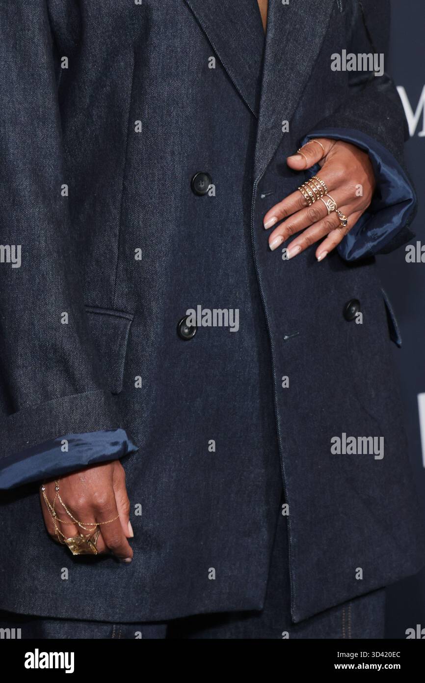 Regina King, jewlery detail attends the 2025 WIF Honors Presented By