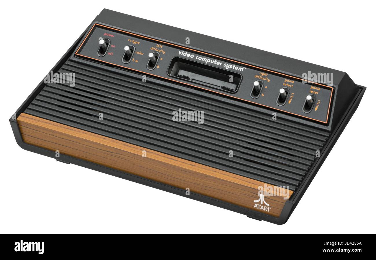 1977 Atari 2600 original game console. Six-switch models were the first ...
