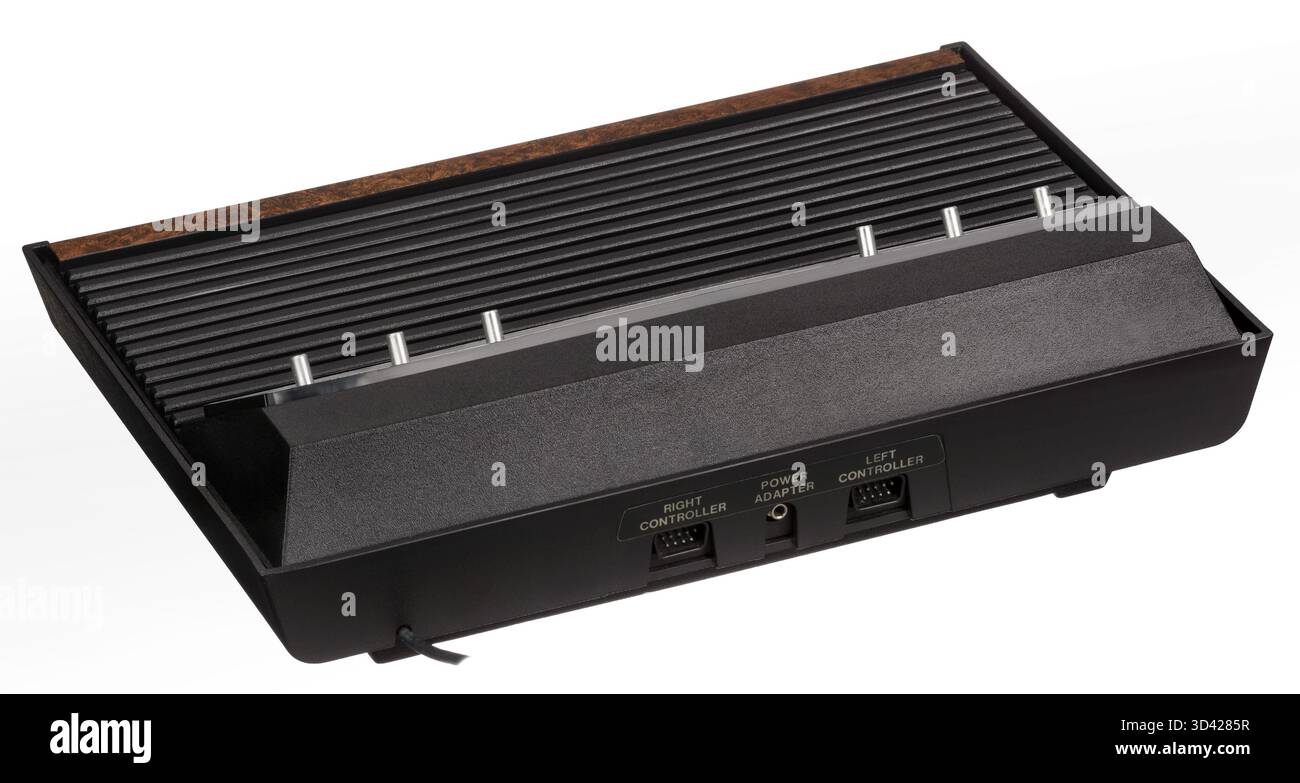 1977 Sears Tele-Games Video Arcade, rear view Stock Photo