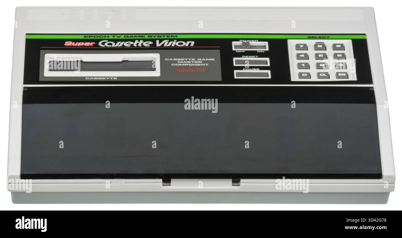 1984 Epoch Super Cassette Vision, an 8-bit home video game console Stock Photo
