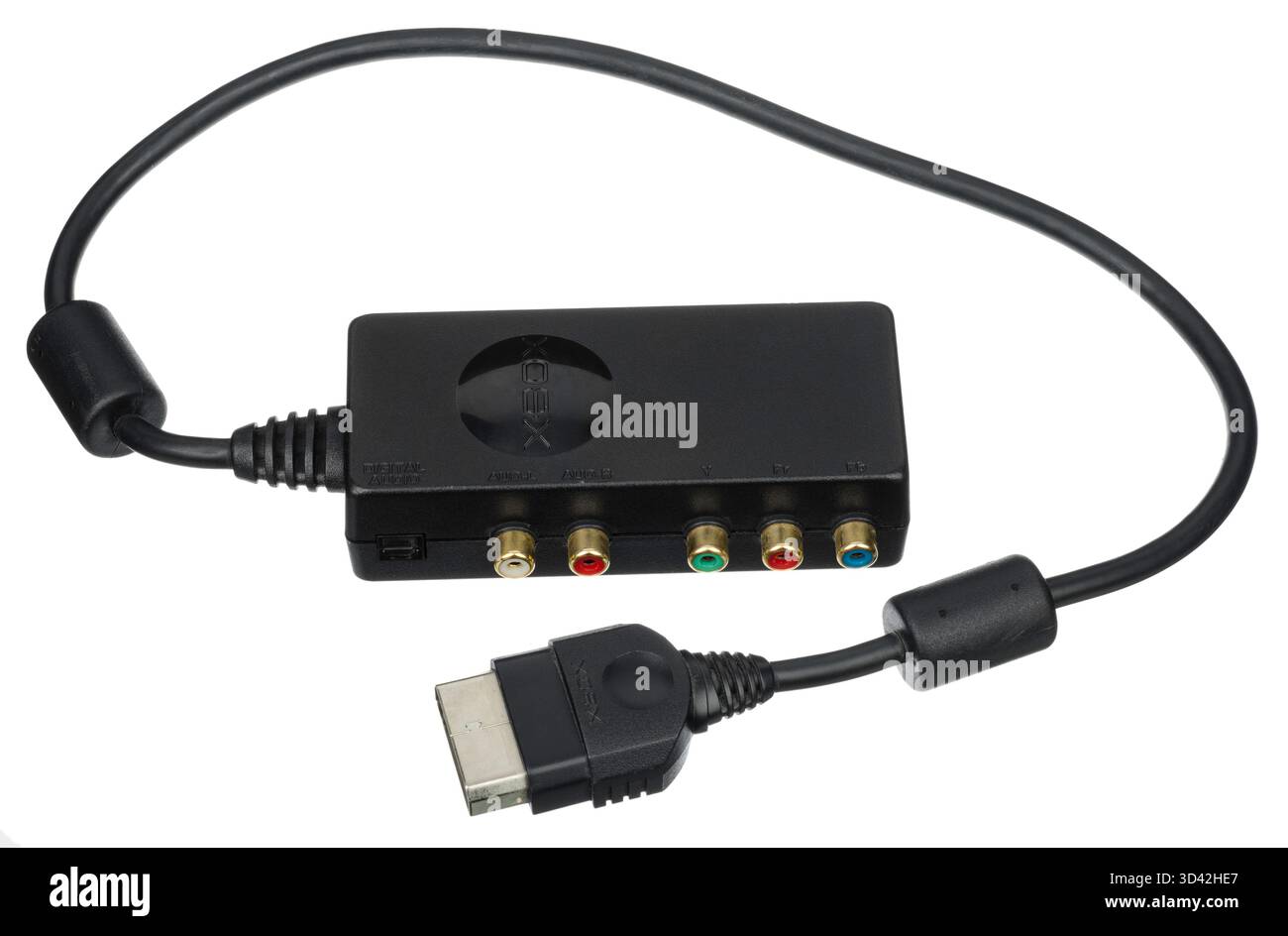 Microsoft Xbox Advanced AV Pack accessory to provide enhanced audio and video connections Stock Photo