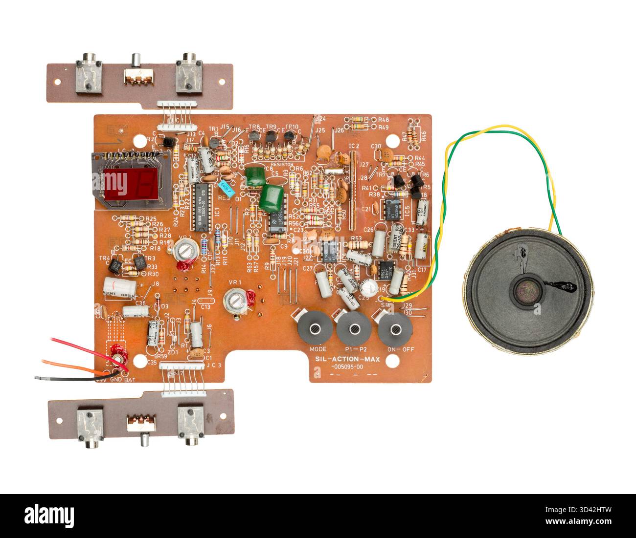 Motherboard for Action Max video game console Stock Photo