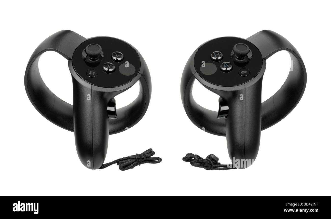 2016 Touch controllers for the Oculus Rift CV1 vr set Stock Photo 