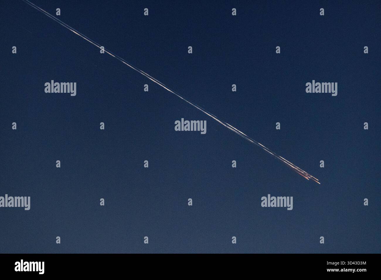 At 6:17 AM a Chinese Long March 3B upper stage re entered above the
