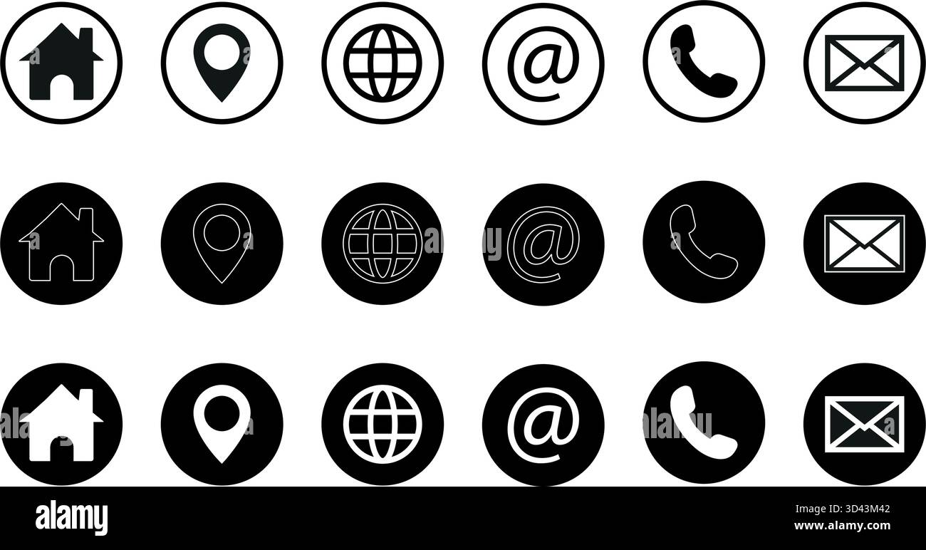 Web icon set. Website set icon vector. for computer and mobile. Stock Vector