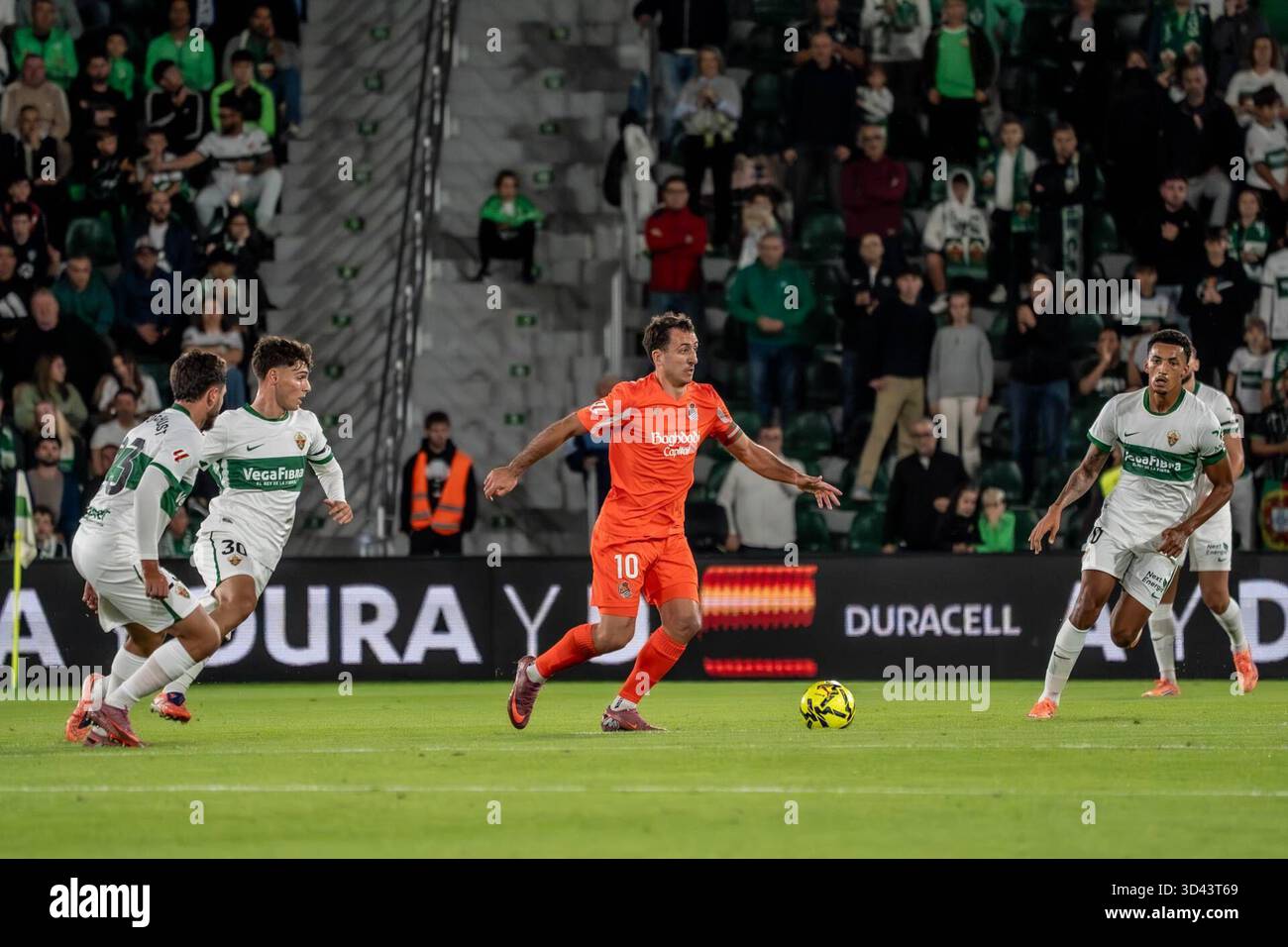 Spanish La Liga EA Sports soccer match Elche vs Real Sociedad at Manuel ...