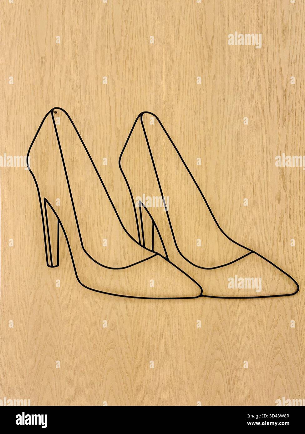 wall sculpture retail shopping fashion dubai mall - Smartphone Captured Stock Image