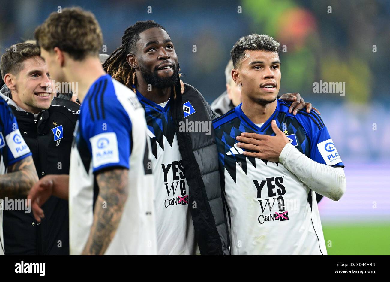 Final celebration from left: Co-trainer [assistant coach] [coach] Loic ...