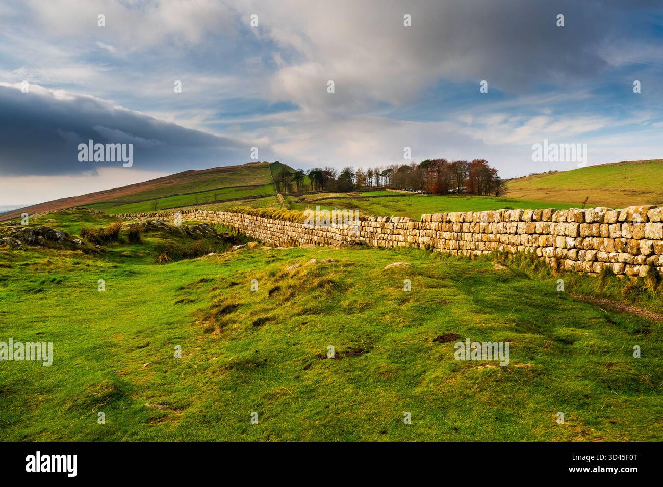 Hadrian's Roman Wall in Northumberland. A two thousand year old UNESCO ...