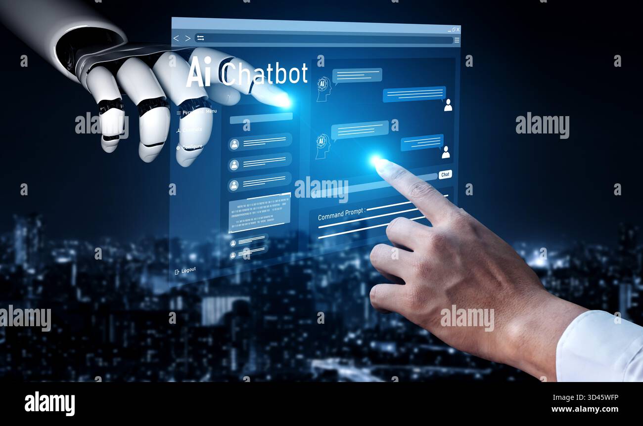 AI Virtual Assistant Artificial Intelligence Chatbot Controlled by ...