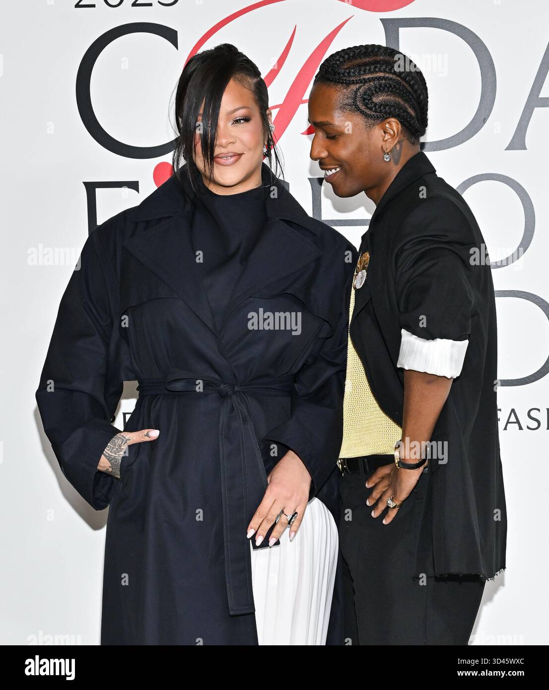 Titanium Rihanna Rihanna, left, and A$AP Rocky attend the CFDA Fashion Awards, hosted by ...