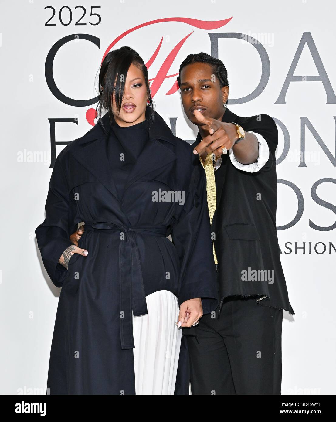 Titanium Rihanna Rihanna, left, and A$AP Rocky attend the CFDA Fashion Awards, hosted by ...