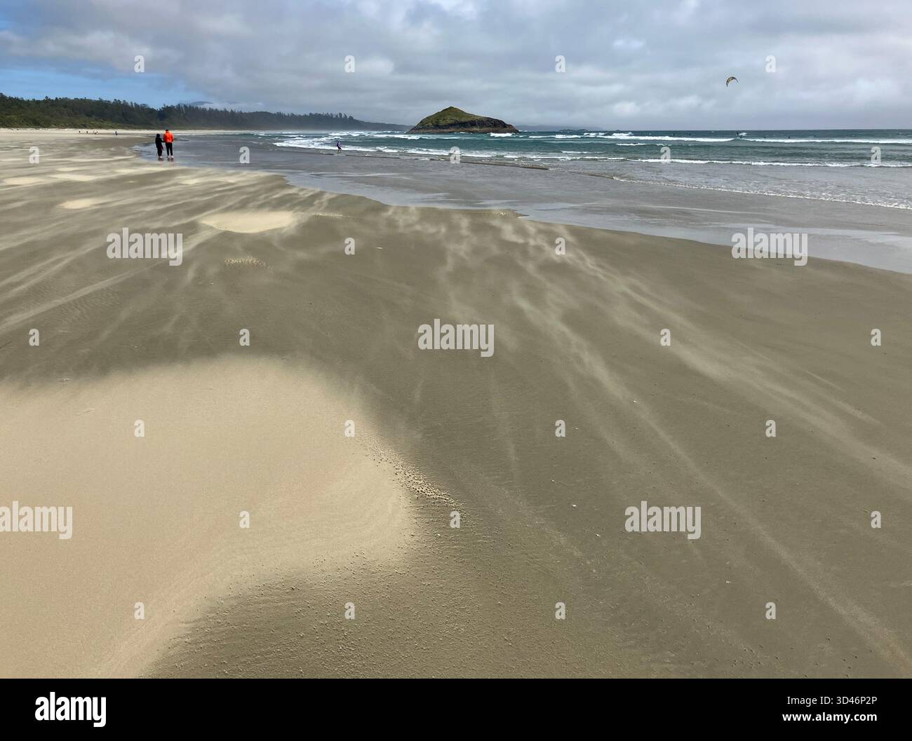 Long Beach, Pacific Rim National Park Reserve, Tofino, Vancouver Island, British Columbia, Canada - Smartphone Captured Stock Image