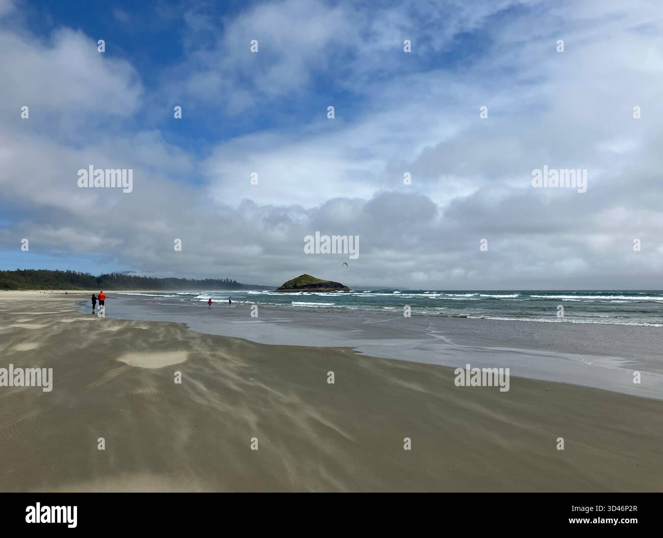 Long Beach, Pacific Rim National Park Reserve, Tofino, Vancouver Island, British Columbia, Canada - Smartphone Captured Stock Image