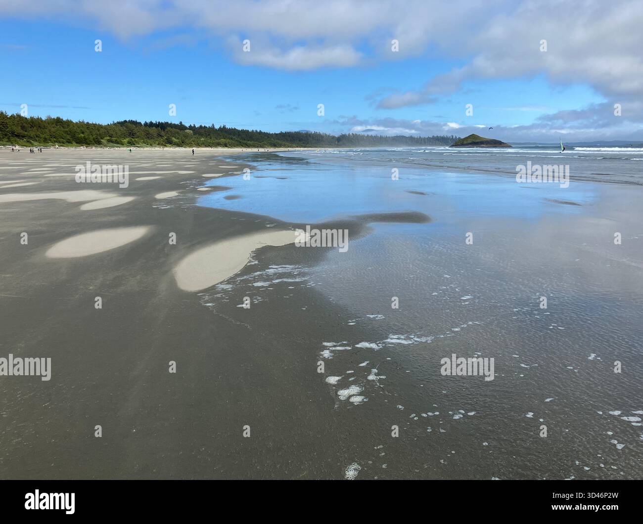 Long Beach, Pacific Rim National Park Reserve, Tofino, Vancouver Island, British Columbia, Canada - Smartphone Captured Stock Image