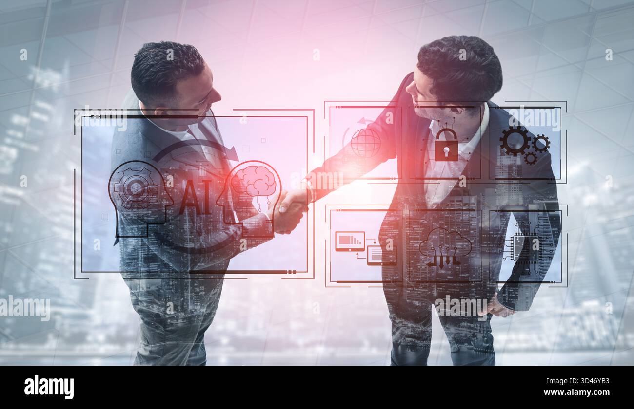 AI system integration improves artificial intelligence platform. AI system integration enhances automation, secures data, supports cloud, and AI Stock Photo