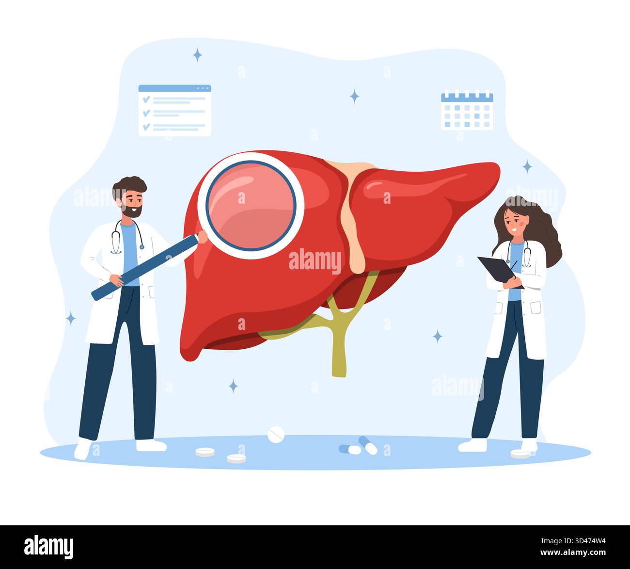 Liver function test Stock Vector Images - Alamy