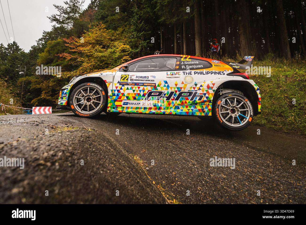22 Jan SOLANS, Rodrigo SANJUAN, Toyota Yaris Rally2, action during the 2025  Rally, Japan. , . WRC World Rally Car Championship, from November 6 to 9,  2025 at Toyota, Aichi, Japan -