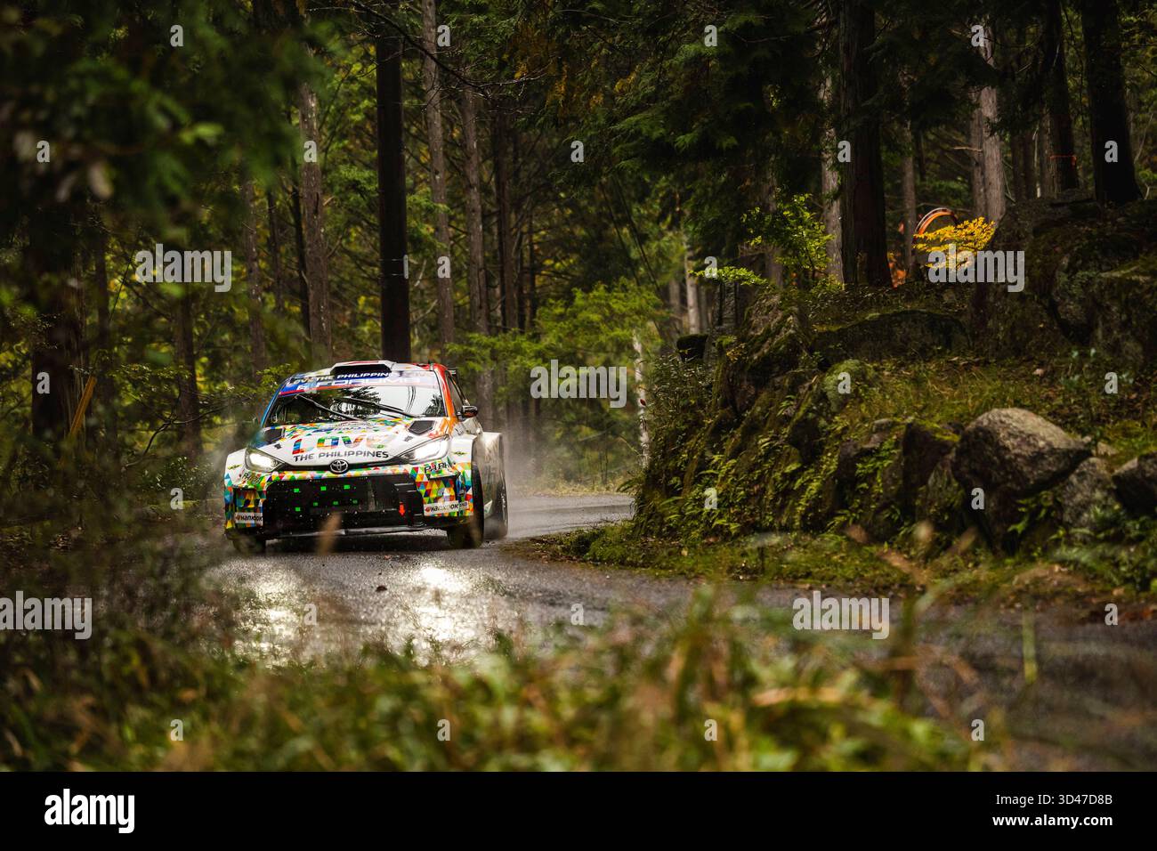 22 Jan SOLANS, Rodrigo SANJUAN, Toyota Yaris Rally2, action during the 2025  Rally, Japan. , . WRC World Rally Car Championship, from November 6 to 9,  2025 at Toyota, Aichi, Japan -