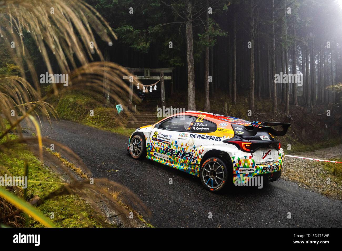 22 Jan SOLANS, Rodrigo SANJUAN, Toyota Yaris Rally2, action during the 2025  Rally, Japan. , . WRC World Rally Car Championship, from November 6 to 9,  2025 at Toyota, Aichi, Japan -