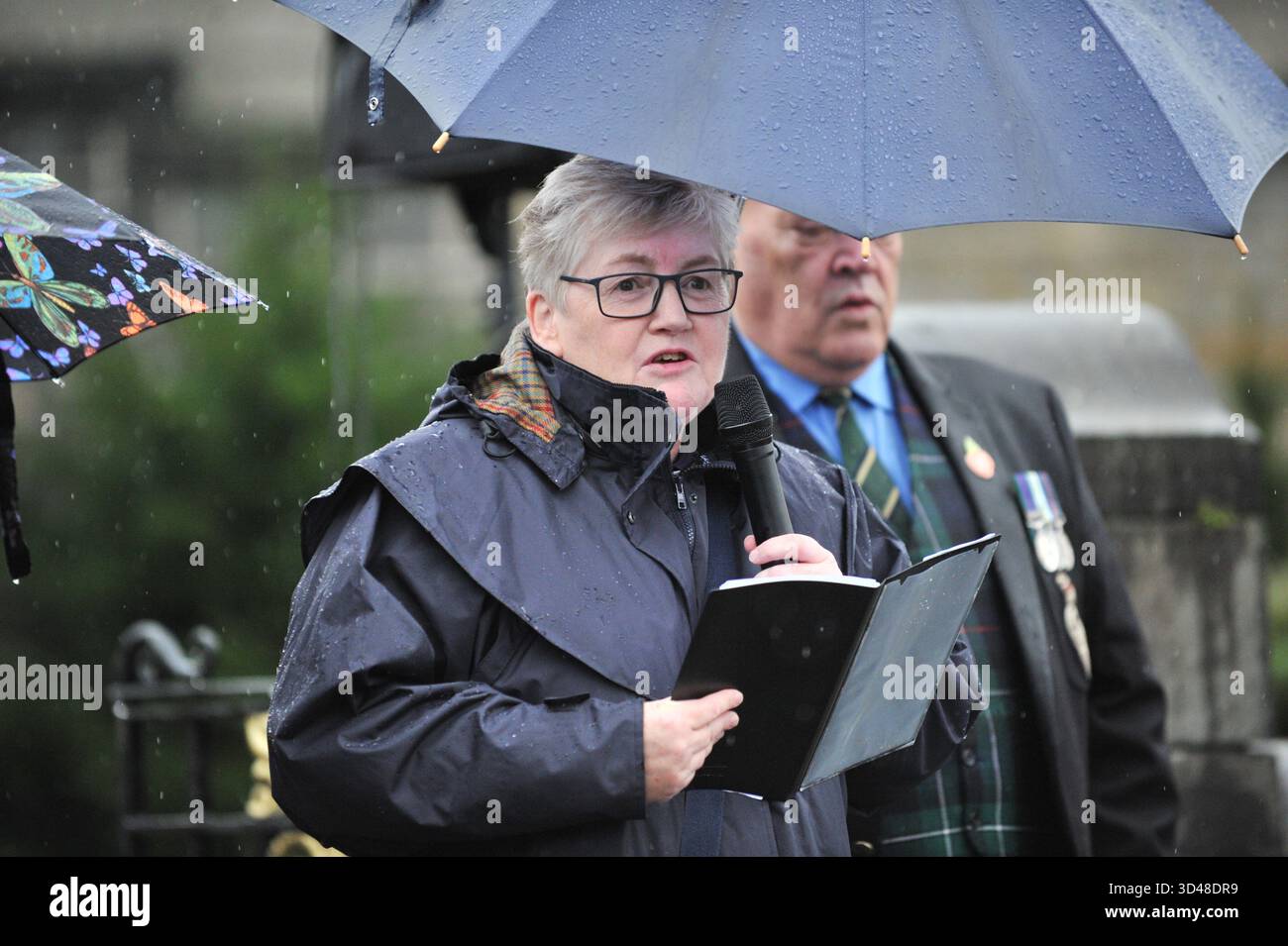 ALLOA, SCOTLAND – November 9, 2025: A minister is seen giving a speech ...