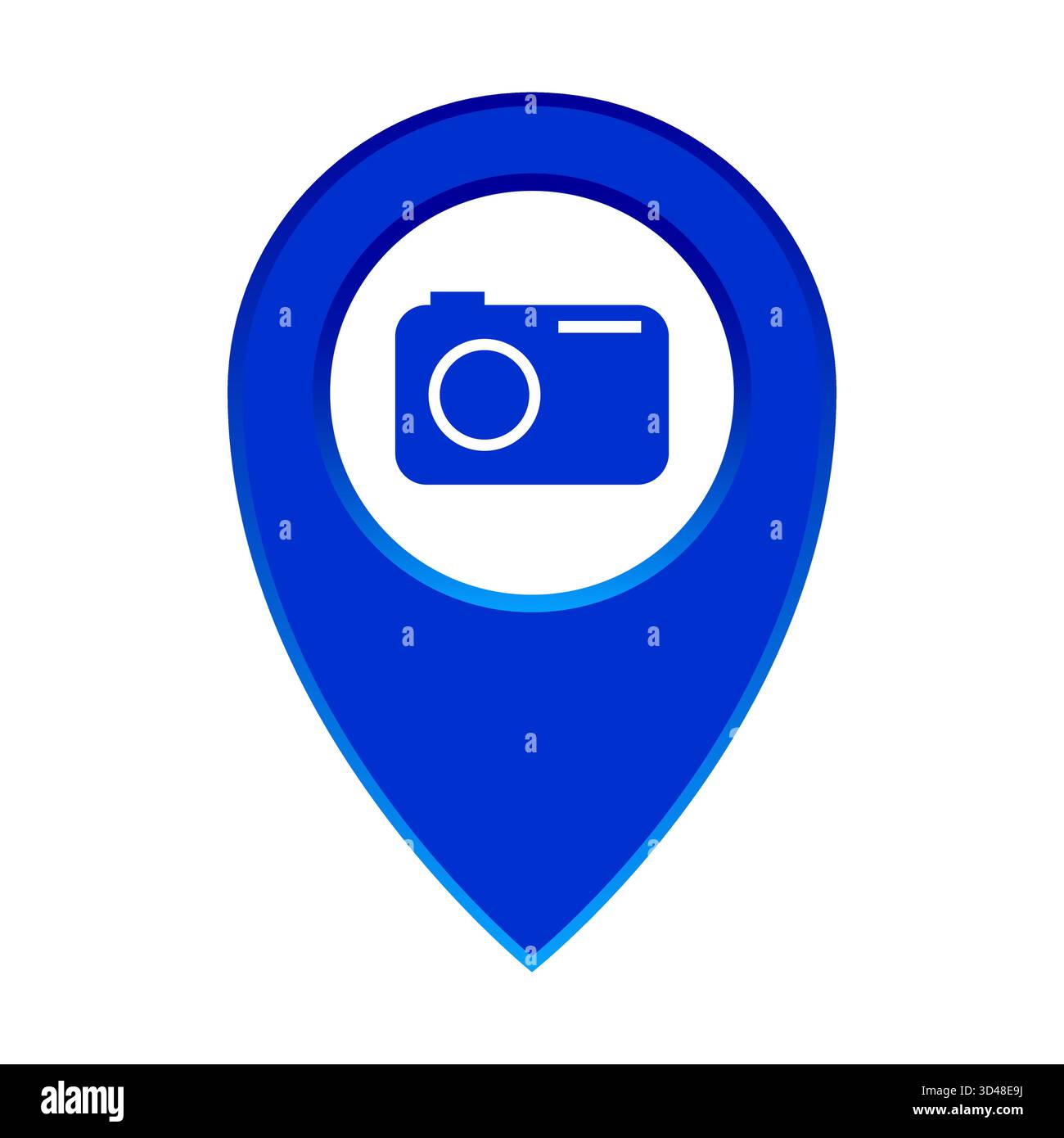 Camera location pin. Photography point Vector. Photo studio marker ...