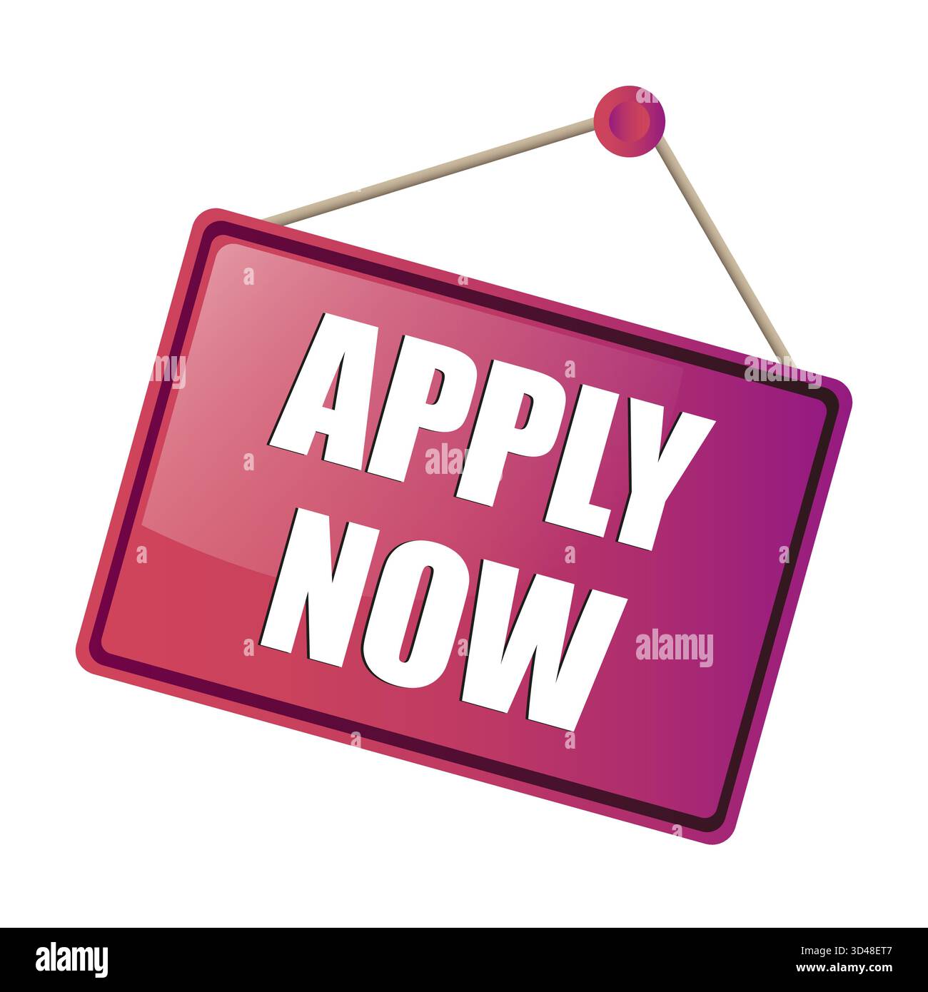 Purple sign board. Pink gradient texture. Apply Now text. Application ...