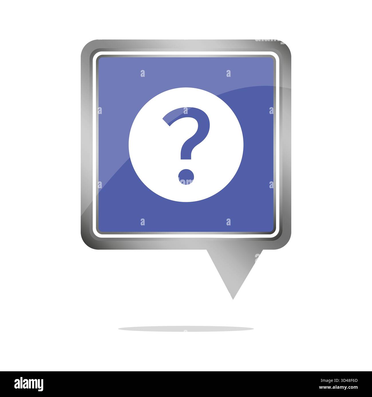 Question mark icon. Help support symbol. Query information element ...