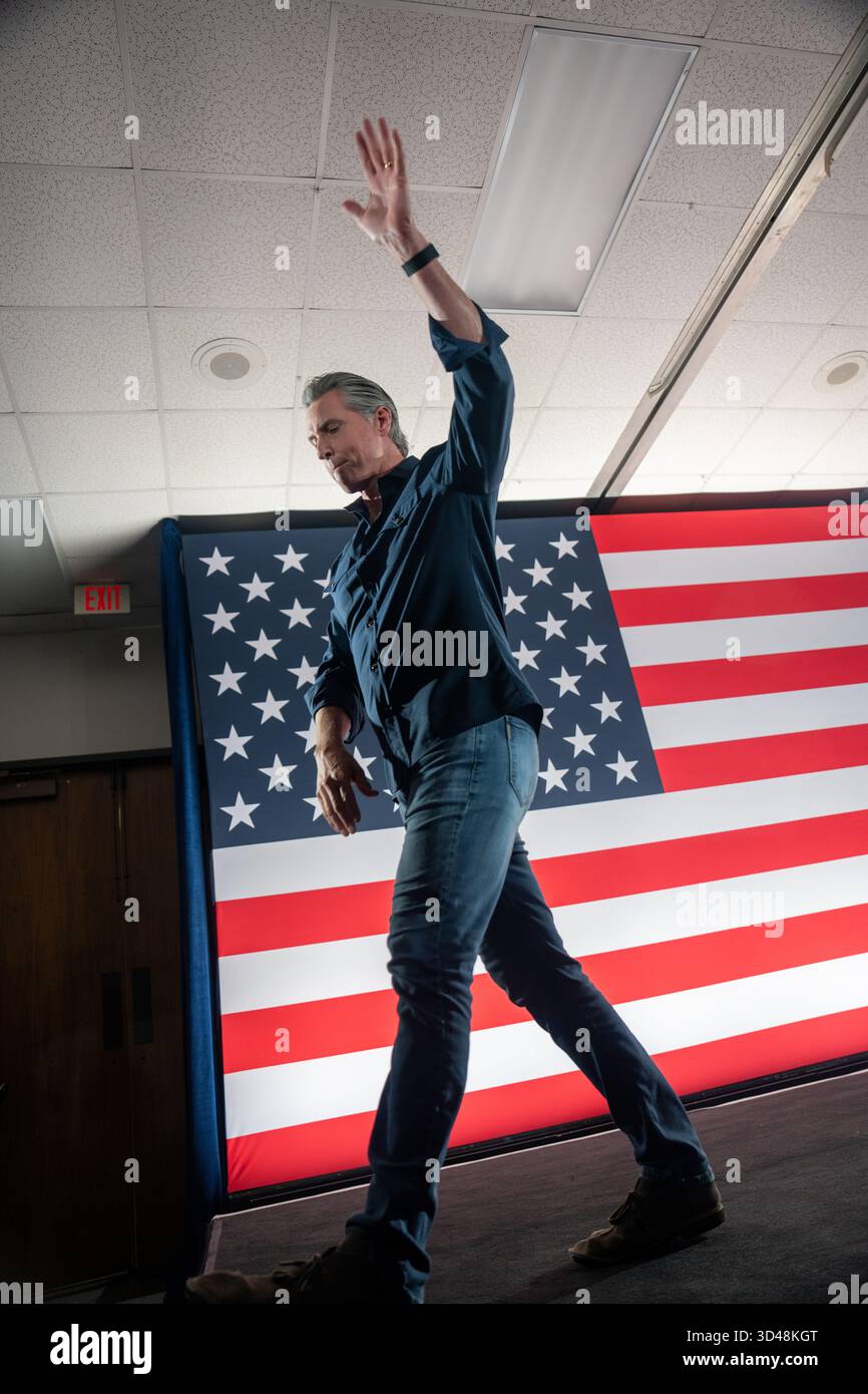 Houston, USA. 08th Nov, 2025. Governor of California, Gavin Newsom ...