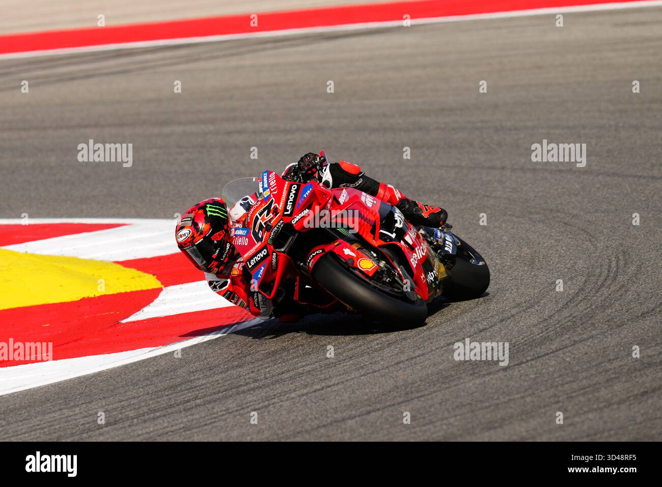 Italian rider Francesco Bagnaia of the Ducati Lenovo Team takes a curve ...