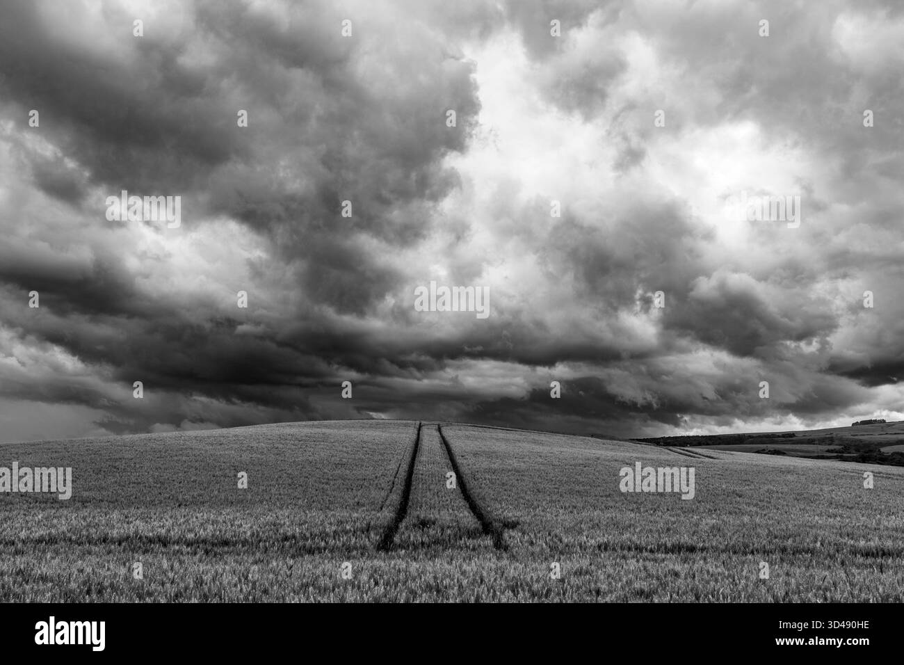 Stormy clouds over black Black and White Stock Photos & Images - Alamy