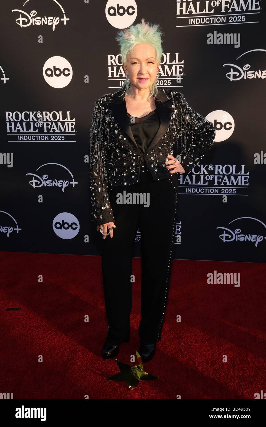 08 November 2025 - Los Angeles, California - Cyndi Lauper. 2025 Rock ...