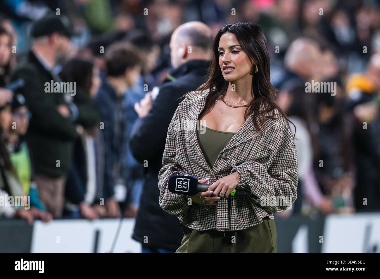 Eleonora Incardona Of DAZN Seen During Serie A 2025 26 Football Match eleonora-incardona-of-dazn-seen-during-serie-a-2025-26-football-match
