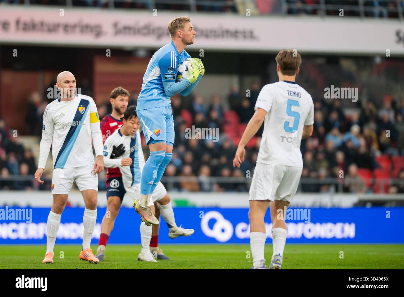 VÄXJÖ, SWEDEN 20251109Djurgårdens goalkeeper Jacob Rinne during Sunday ...