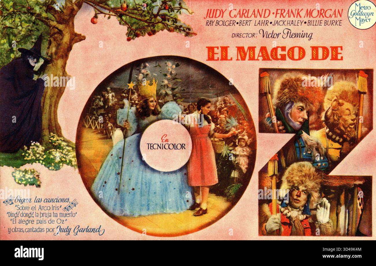 Spanish Wizard Inside Pages of a 1940s Spanish herald for THE WIZARD OF OZ 1939 ...