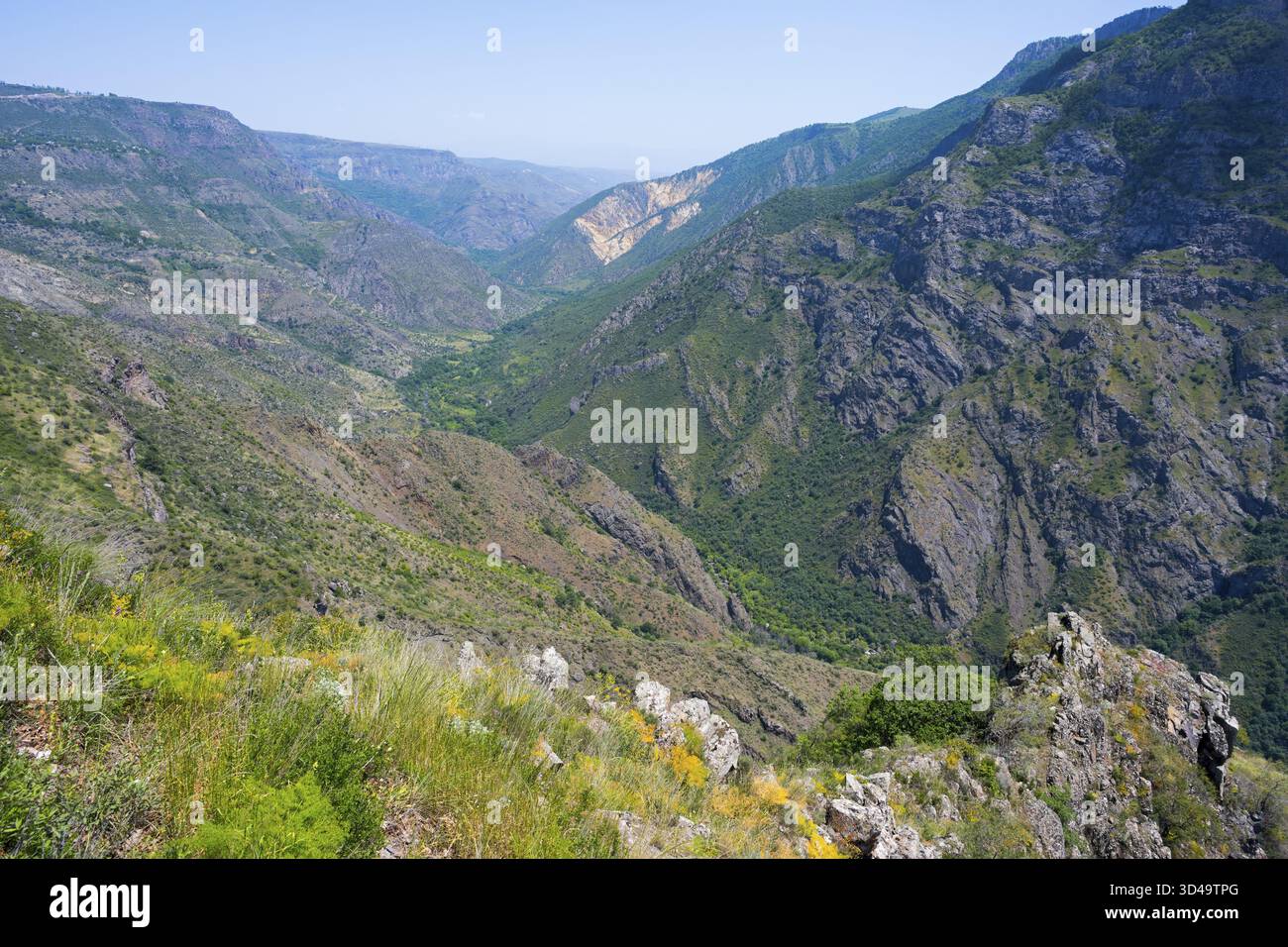 Rocky mountainside deep valley hi-res stock photography and images - Alamy