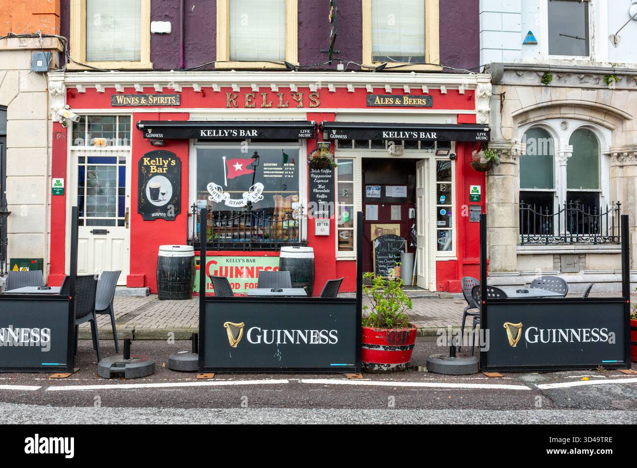 The exterior of Kelly's Bar, Cobh, Ireland, 2025 Stock Photo