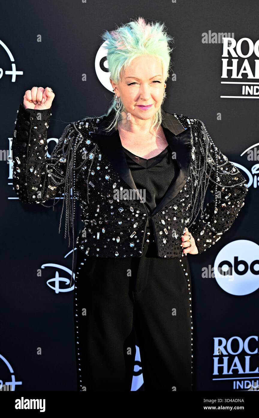 Cyndi Lauper at the 40th Rock & Roll Hall of Fame Induction Ceremony